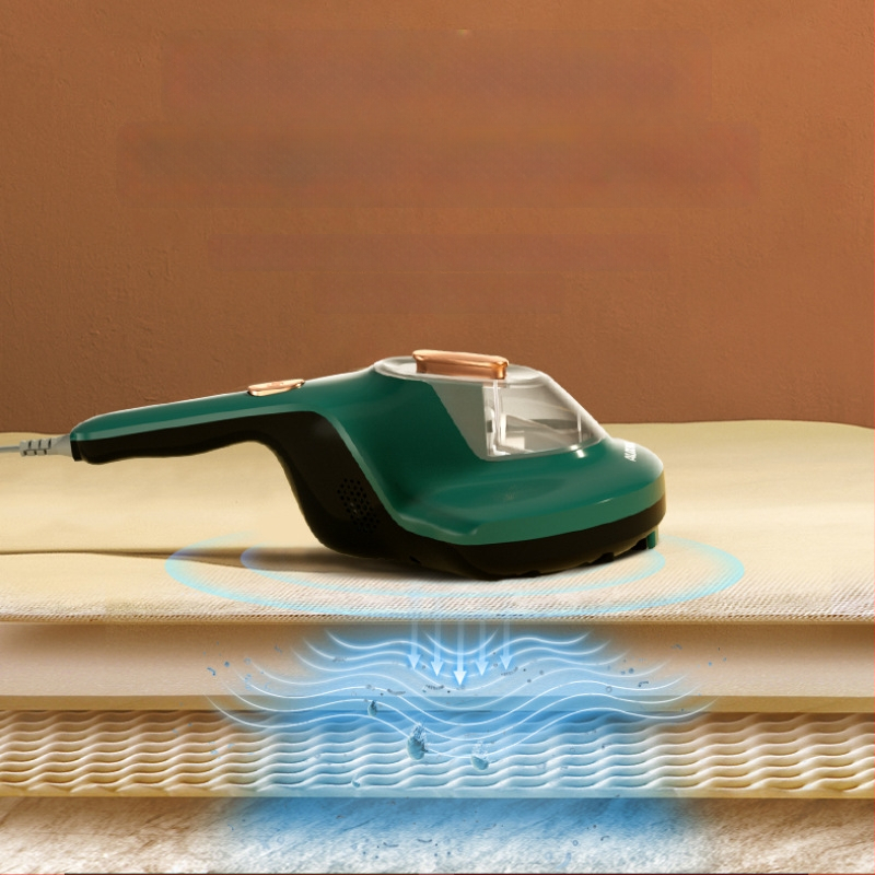 Rankinis erkinių siurblys su UV sterilizacija ir ciklono antgaliu, maitinamas laidu, kabelio ilgis apie 4 m, dulkių talpa >0,4 L