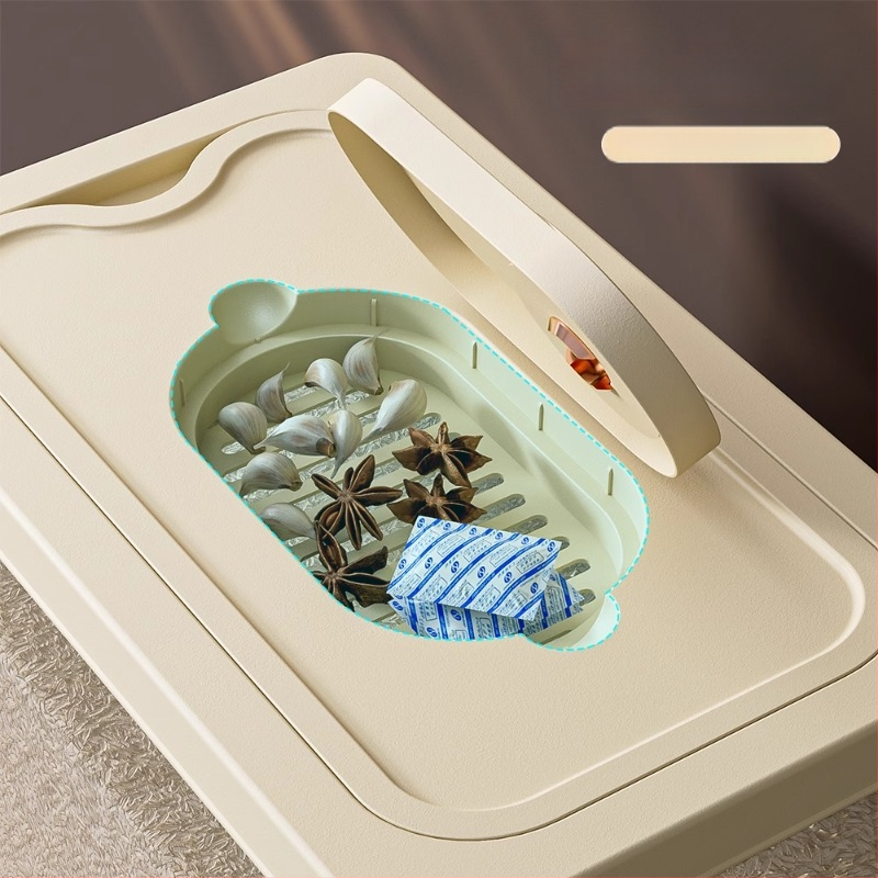 Ryžių laikymo indas su skaidriu korpusu, sandarus, atsparus vabzdims ir drėgmei, iš ABS plastiko