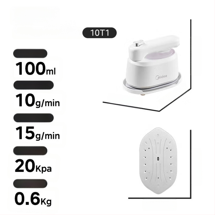 Midea rankinis drabužių garintuvas, nešiojamas sulankstomas, 111-240V, namų ir bendrabūčio naudojimui