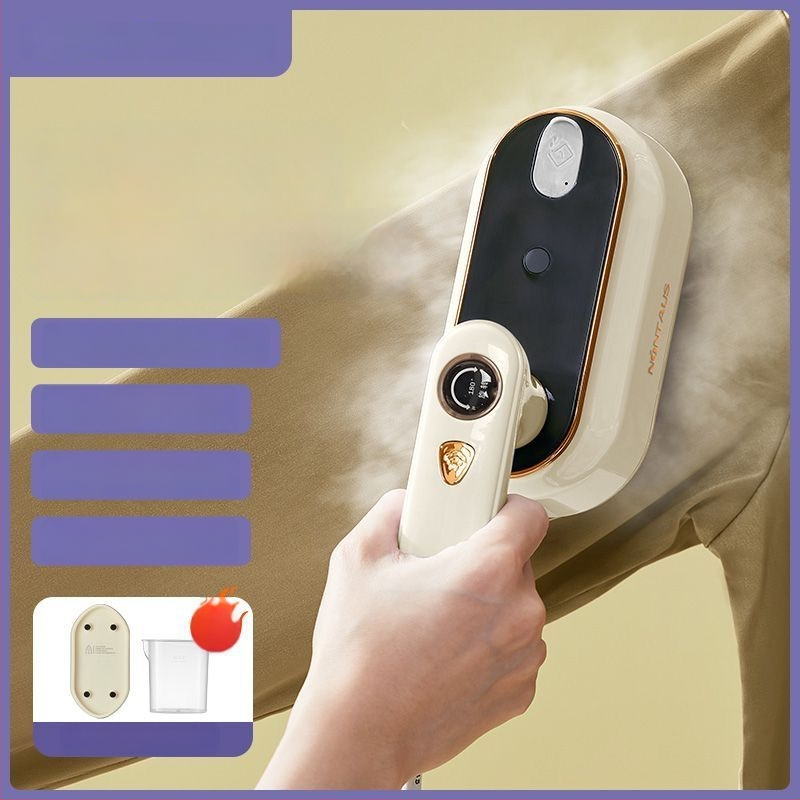 Rankinis drabužių garintuvas — 1000 W, maitinimas iš tinklo, 111–240V, talpa <0,8 l, sulankstomas dizainas, viskas viename lyginimo sistemoje