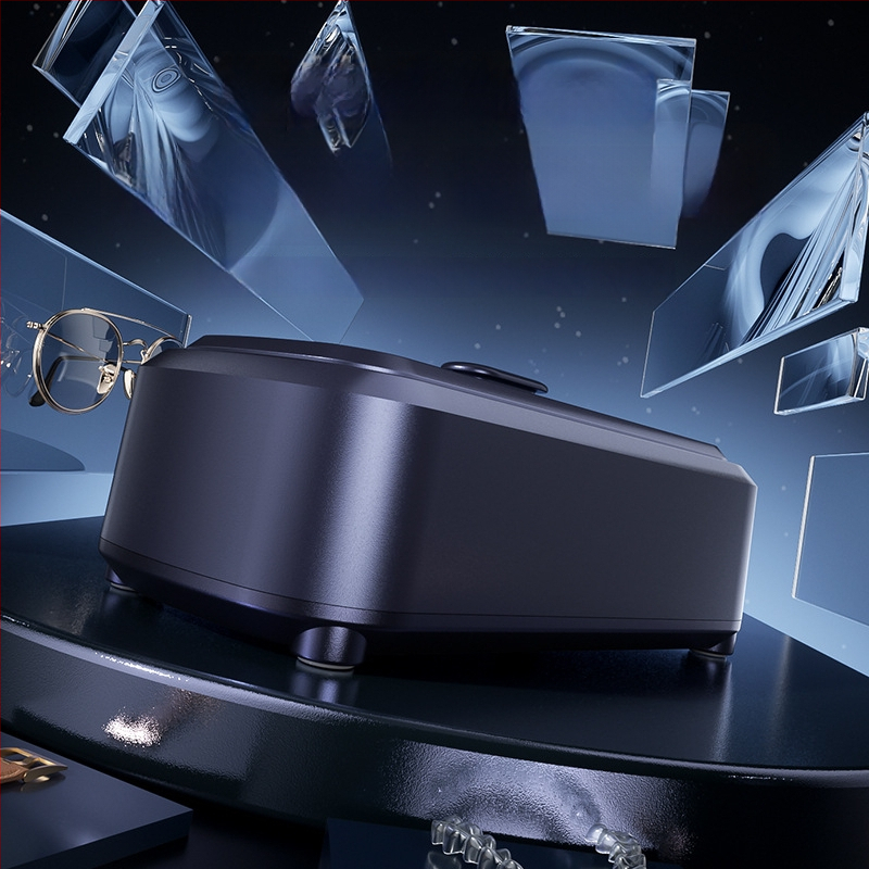 Ultragarsinis valymo įrenginys akinėms, juvelyrikai, breketėms ir kontaktiniams lęšiams, sterilizavimas, didelė talpa; Modelis 975; Darbinis režimas: mechaninis; Laiko funkcija: <2 val.; Maitinimas: kintamoji srovė, 100–240 V