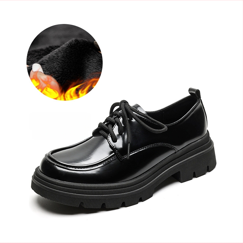 Moterų loaferiai japoniško stiliaus, apvalus pirštas, viršus iš mikropluošto, vidutinio aukščio kulnas (3–5 cm), guma padas