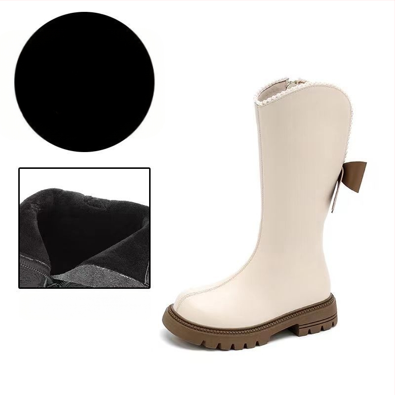 Tüdrukute Martens saapad kõrge varbaga, külgmine tõmblukk, kummist tall, ülemine kiht ultrafibernahk, EVA sisetald – Korea stiil