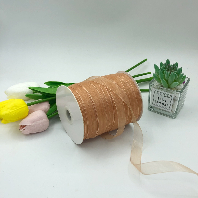 Zhe Hao adīta cepures lente ar dekoratīvu loku un gazes lentes DIY projektiem un dāvanu iesaiņošanai