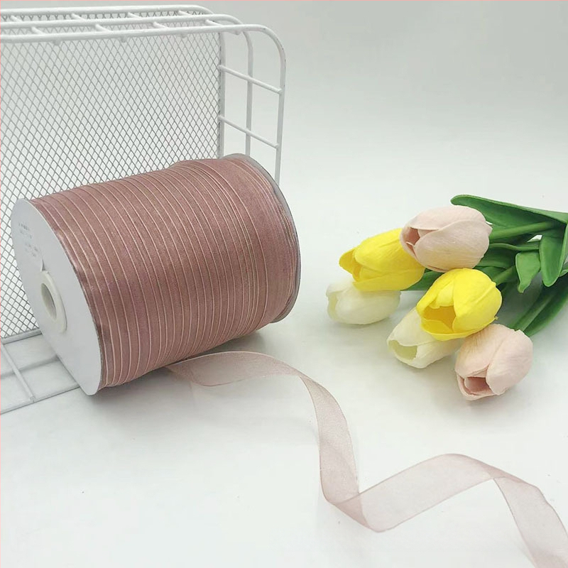 Zhe Hao adīta cepures lente ar dekoratīvu loku un gazes lentes DIY projektiem un dāvanu iesaiņošanai