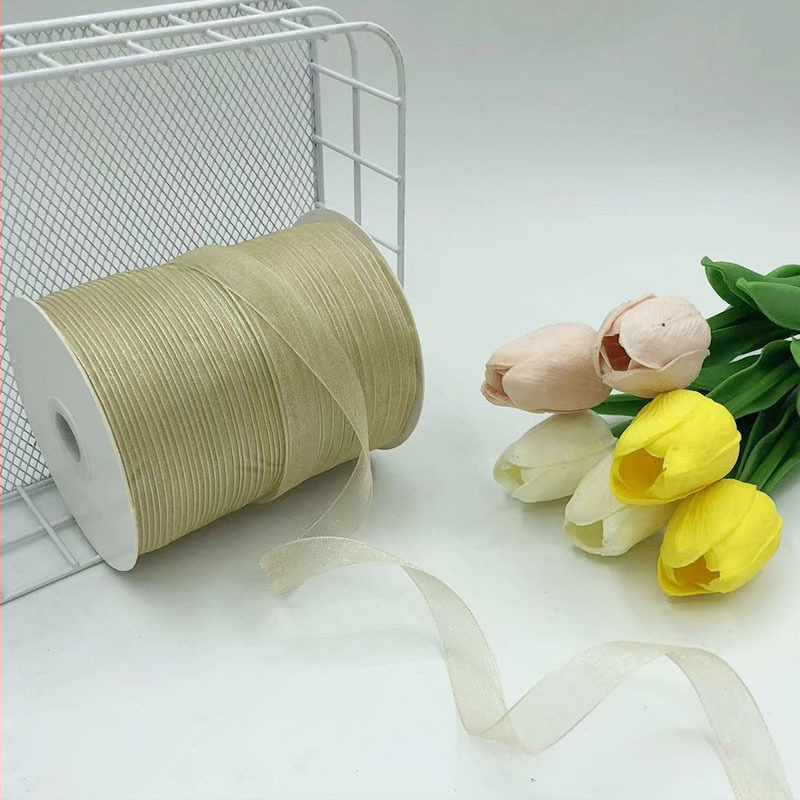 Zhe Hao adīta cepures lente ar dekoratīvu loku un gazes lentes DIY projektiem un dāvanu iesaiņošanai