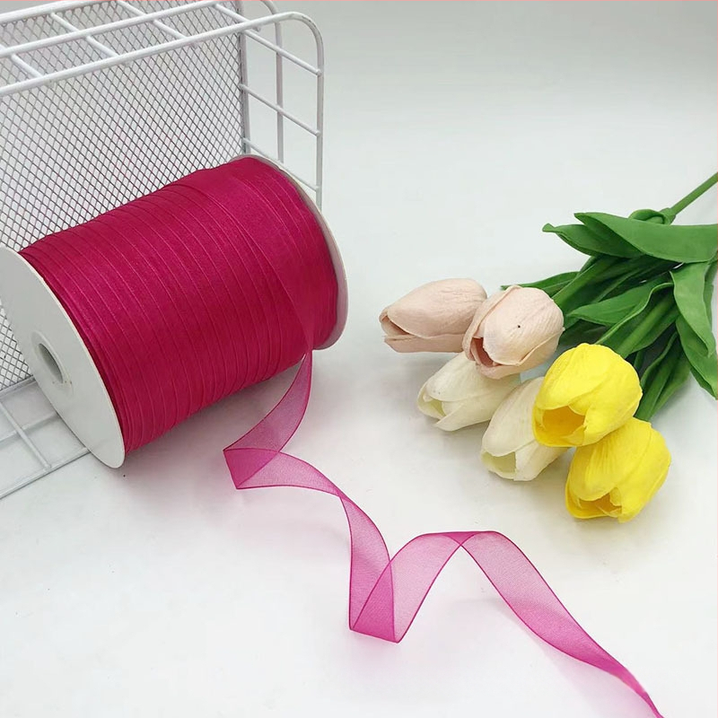 Zhe Hao adīta cepures lente ar dekoratīvu loku un gazes lentes DIY projektiem un dāvanu iesaiņošanai