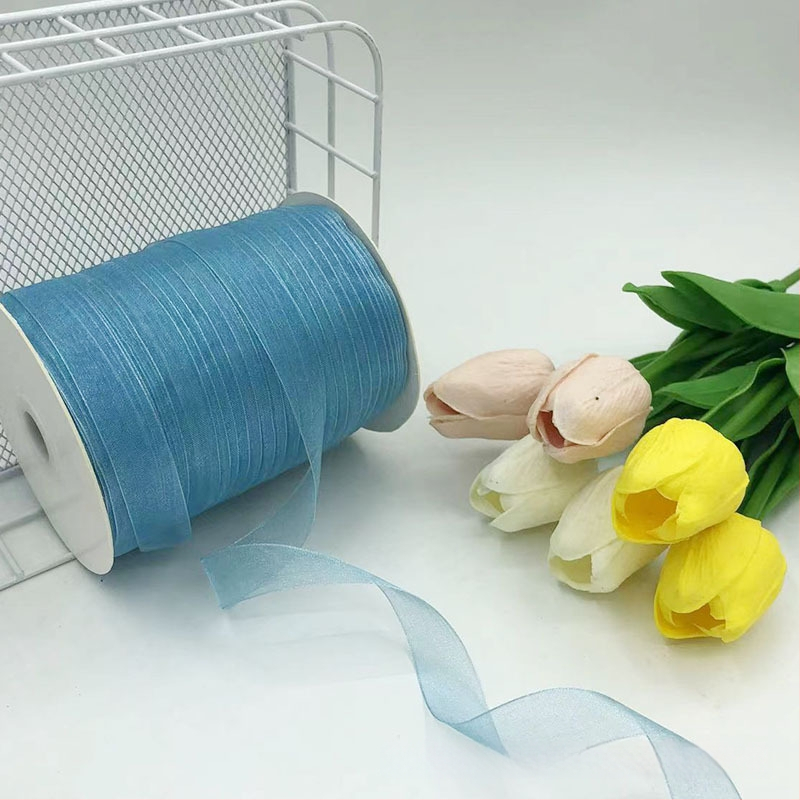 Zhe Hao adīta cepures lente ar dekoratīvu loku un gazes lentes DIY projektiem un dāvanu iesaiņošanai