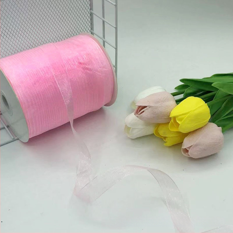 Zhe Hao adīta cepures lente ar dekoratīvu loku un gazes lentes DIY projektiem un dāvanu iesaiņošanai