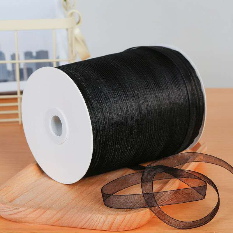 Zhe Hao adīta cepures lente ar dekoratīvu loku un gazes lentes DIY projektiem un dāvanu iesaiņošanai