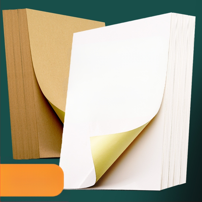 A4 lipnios etiketės iš kraft popieriaus spausdinimui su inkjet spausdintuvu, 0,14 mm storis, stačiakampio formos, modelis YX307