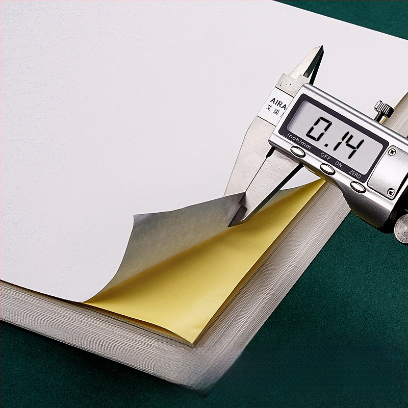 A4 lipnios etiketės iš kraft popieriaus spausdinimui su inkjet spausdintuvu, 0,14 mm storis, stačiakampio formos, modelis YX307