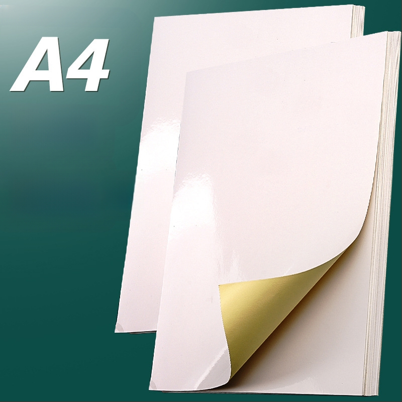 A4 lipnios etiketės iš kraft popieriaus spausdinimui su inkjet spausdintuvu, 0,14 mm storis, stačiakampio formos, modelis YX307