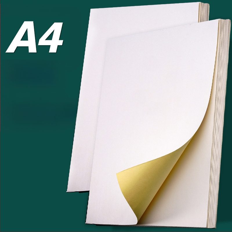 A4 lipnios etiketės iš kraft popieriaus spausdinimui su inkjet spausdintuvu, 0,14 mm storis, stačiakampio formos, modelis YX307