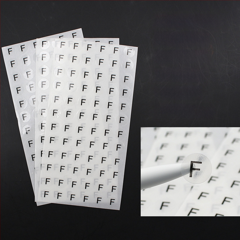 Apskrito vario lipni etiketė su įpjova spauda, vandens pagrindu klijai, ilgalaikė temperatūros atsparumas 20