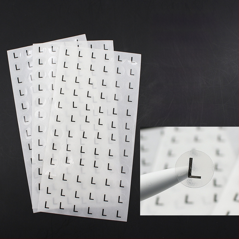 Apskrito vario lipni etiketė su įpjova spauda, vandens pagrindu klijai, ilgalaikė temperatūros atsparumas 20