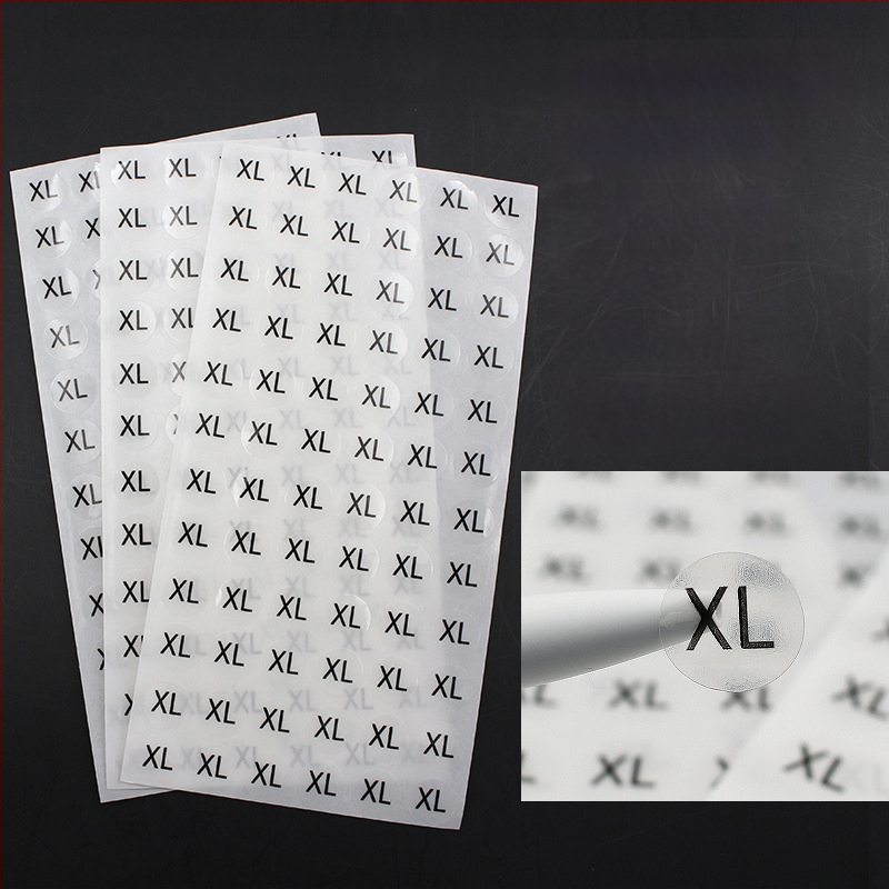 Apskrito vario lipni etiketė su įpjova spauda, vandens pagrindu klijai, ilgalaikė temperatūros atsparumas 20