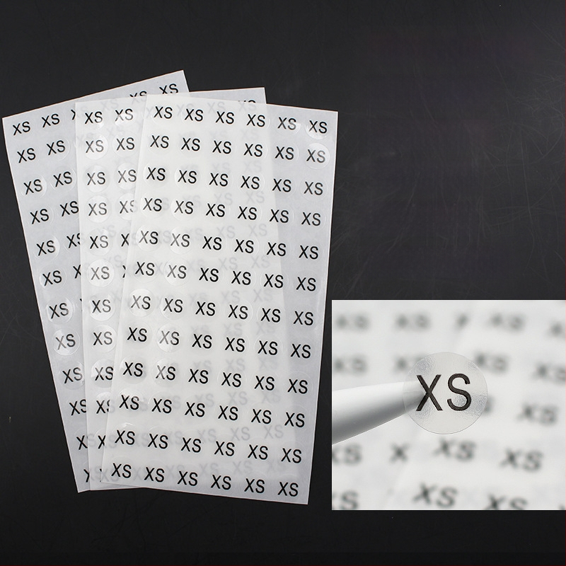 Apskrito vario lipni etiketė su įpjova spauda, vandens pagrindu klijai, ilgalaikė temperatūros atsparumas 20