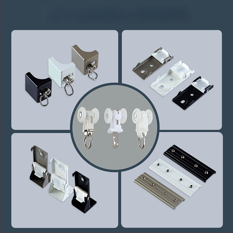 Aliuminio užuolaidų bėgelis – dvigubas bėgelis, tylus slydimas, modelis JFL-F05, montavimo tipas: pakabinamas