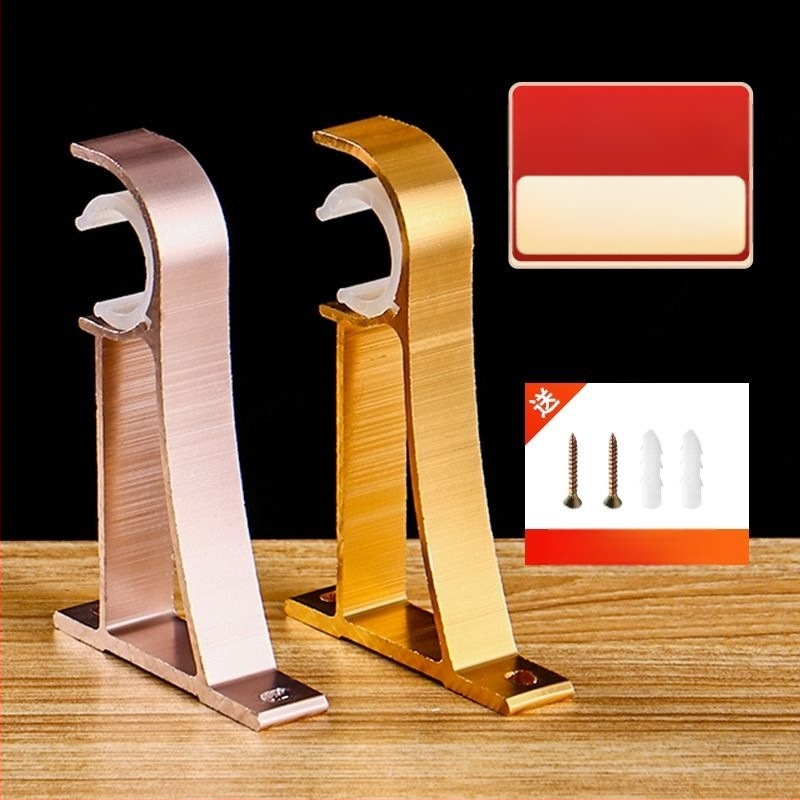 Alumiiniumist kardinavarda kinnitus – ühele või kahele vardale – fikseeritud alus – üla- või külgmine paigaldus