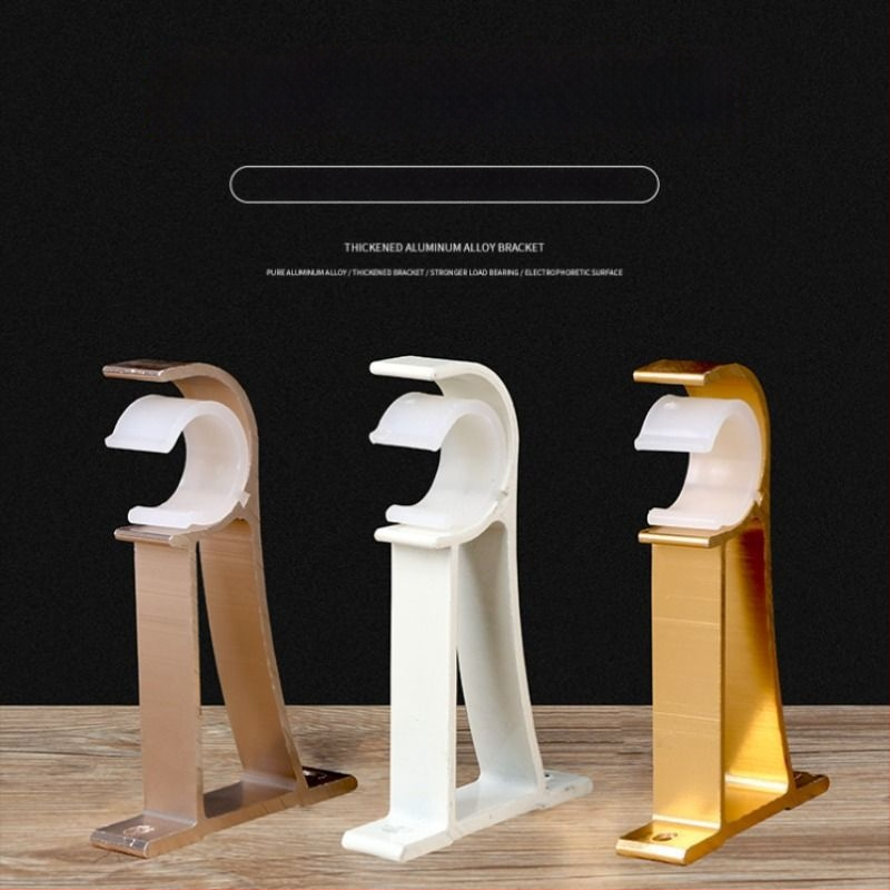 Alumiiniumist kardinavarda kinnitus – ühele või kahele vardale – fikseeritud alus – üla- või külgmine paigaldus