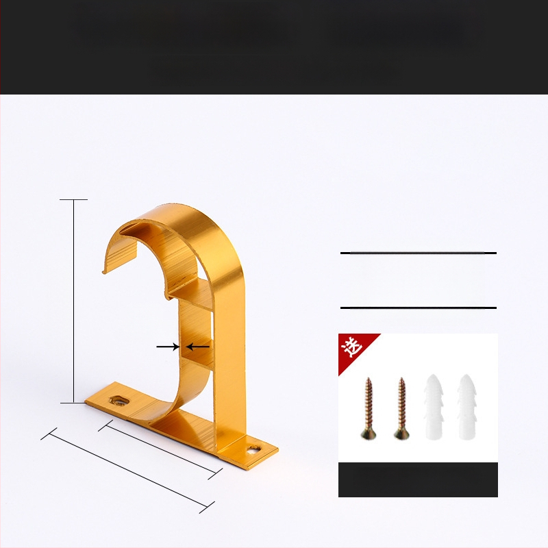 Alumiiniumist kardinavarda kinnitus – ühele või kahele vardale – fikseeritud alus – üla- või külgmine paigaldus