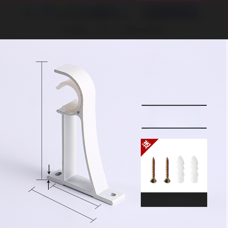 Alumiiniumist kardinavarda kinnitus – ühele või kahele vardale – fikseeritud alus – üla- või külgmine paigaldus