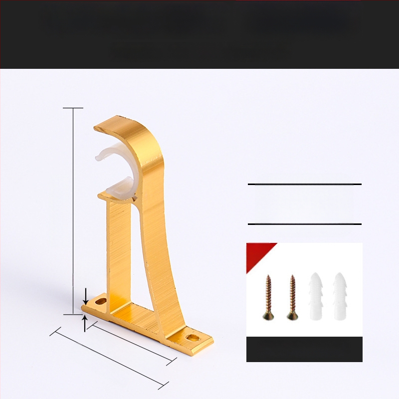 Alumiiniumist kardinavarda kinnitus – ühele või kahele vardale – fikseeritud alus – üla- või külgmine paigaldus