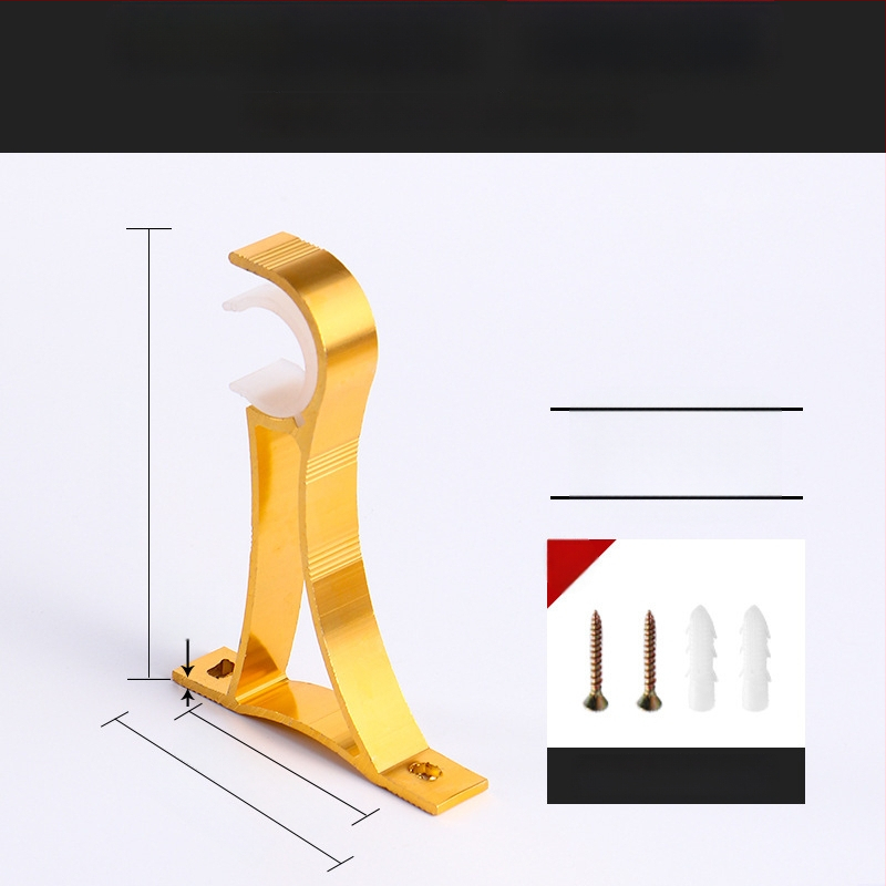 Alumiiniumist kardinavarda kinnitus – ühele või kahele vardale – fikseeritud alus – üla- või külgmine paigaldus