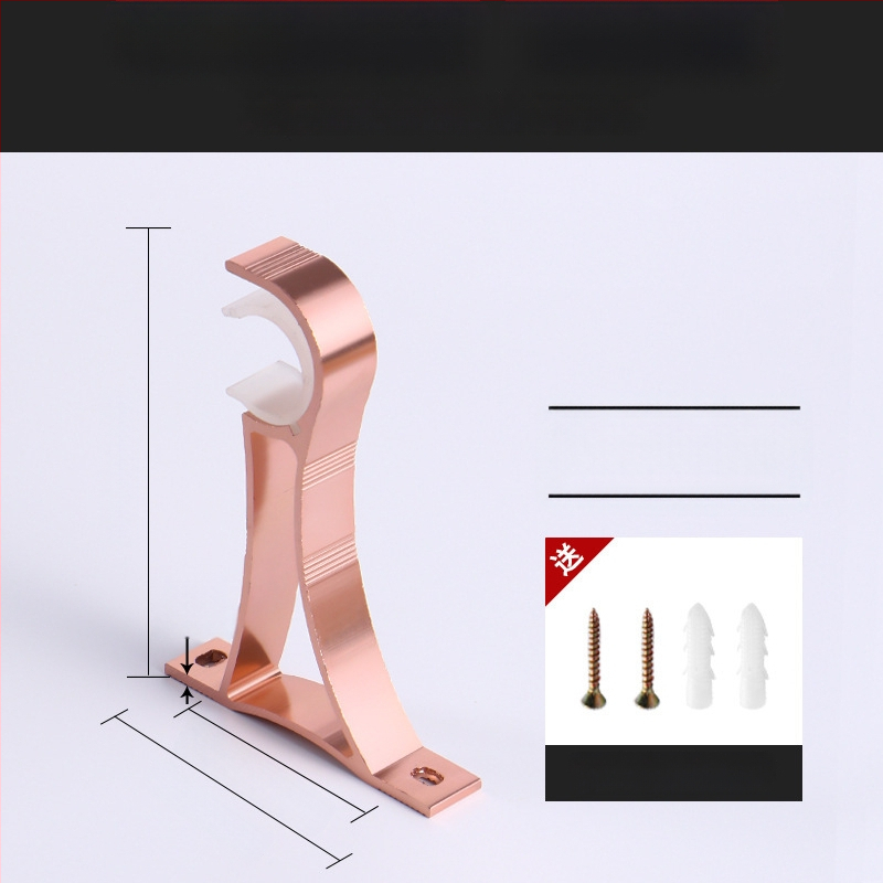 Alumiiniumist kardinavarda kinnitus – ühele või kahele vardale – fikseeritud alus – üla- või külgmine paigaldus