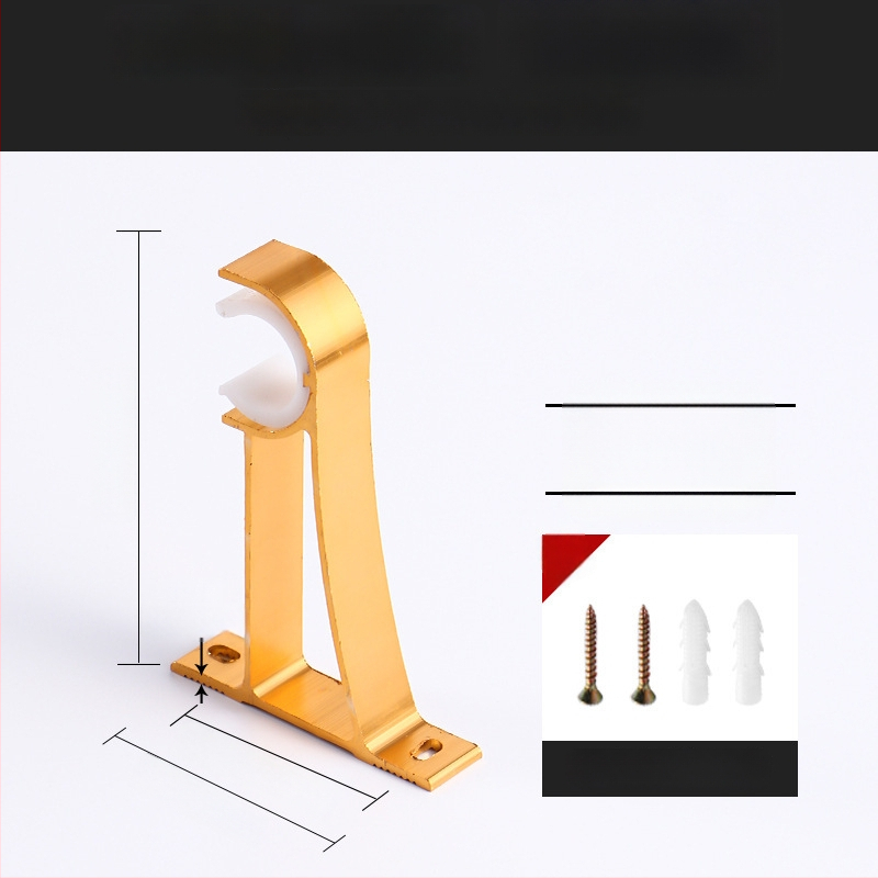 Alumiiniumist kardinavarda kinnitus – ühele või kahele vardale – fikseeritud alus – üla- või külgmine paigaldus