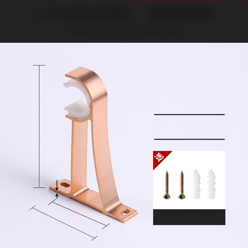 Alumiiniumist kardinavarda kinnitus – ühele või kahele vardale – fikseeritud alus – üla- või külgmine paigaldus