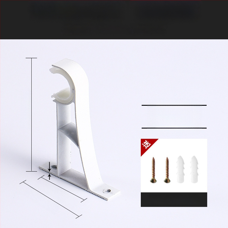 Alumiiniumist kardinavarda kinnitus – ühele või kahele vardale – fikseeritud alus – üla- või külgmine paigaldus