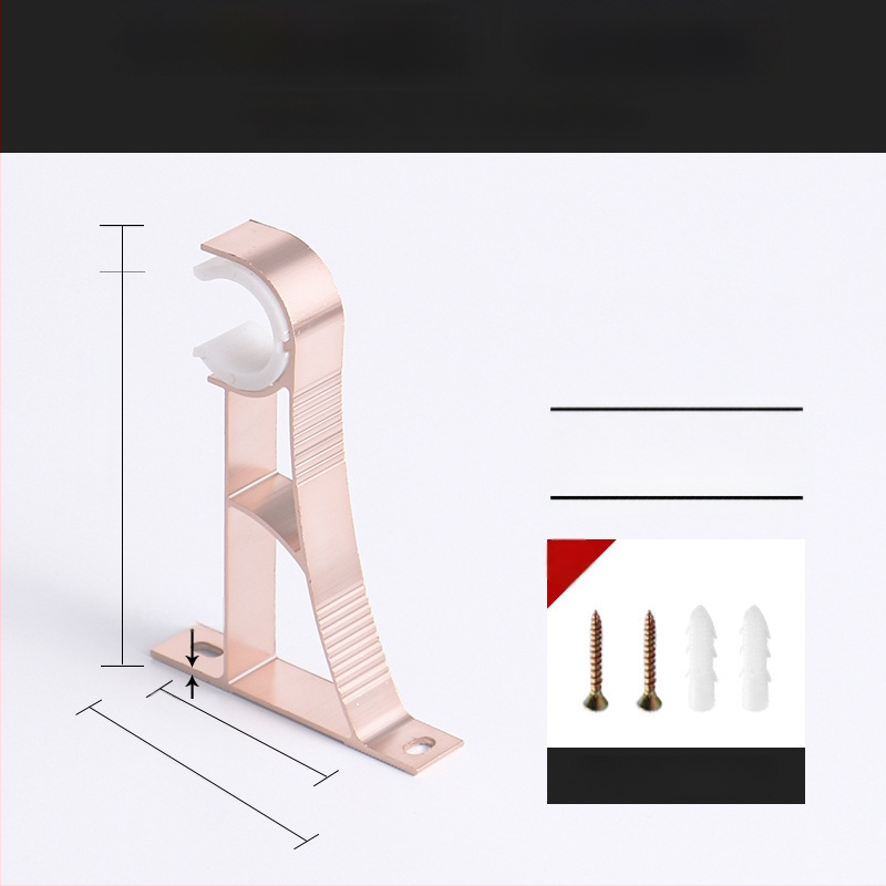 Alumiiniumist kardinavarda kinnitus – ühele või kahele vardale – fikseeritud alus – üla- või külgmine paigaldus