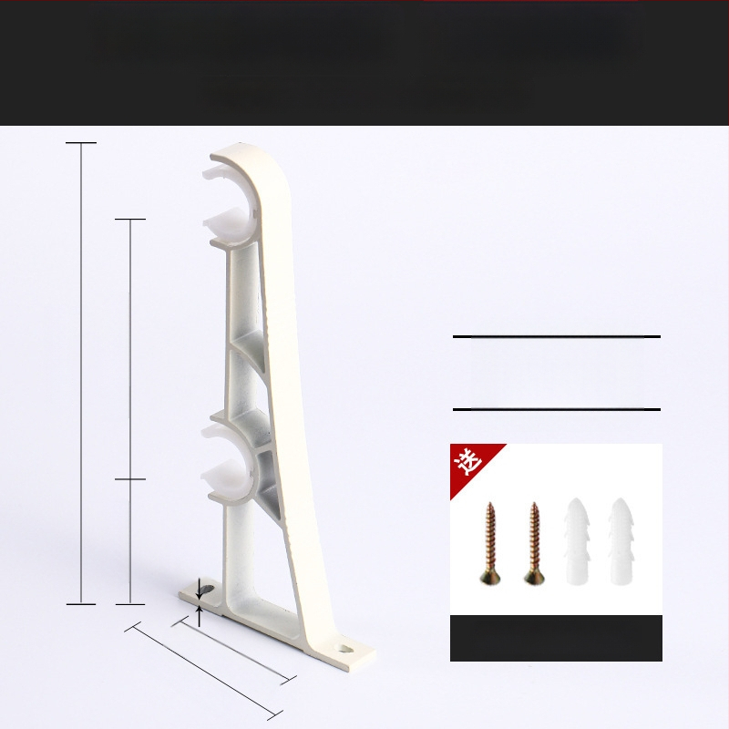 Alumiiniumist kardinavarda kinnitus – ühele või kahele vardale – fikseeritud alus – üla- või külgmine paigaldus