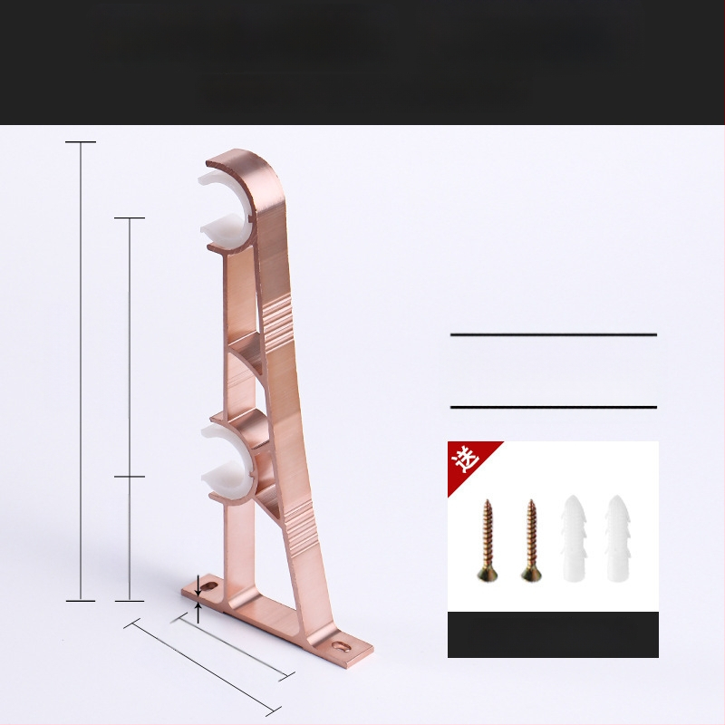 Alumiiniumist kardinavarda kinnitus – ühele või kahele vardale – fikseeritud alus – üla- või külgmine paigaldus