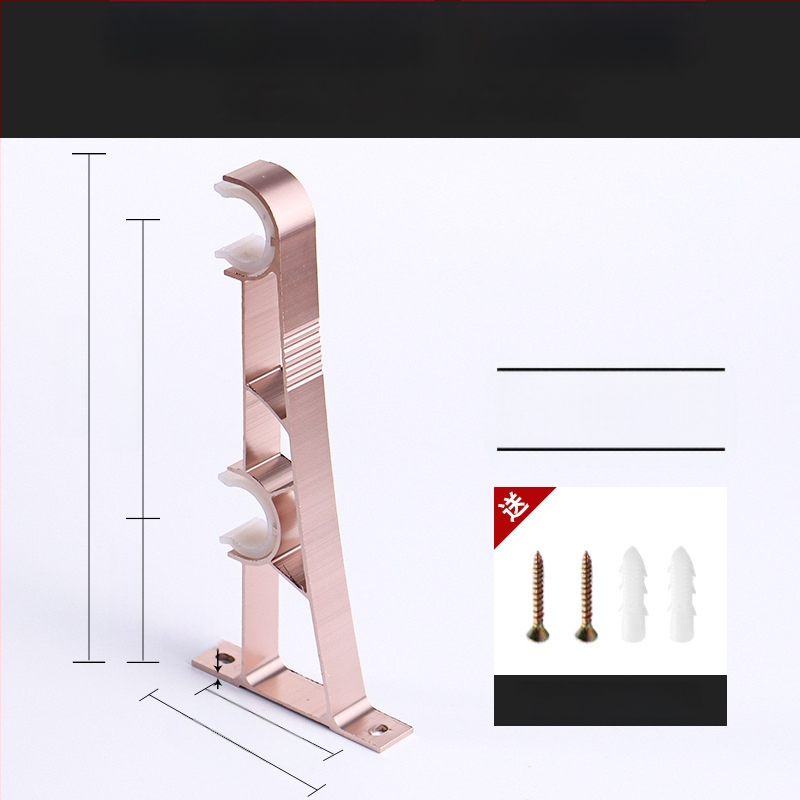 Alumiiniumist kardinavarda kinnitus – ühele või kahele vardale – fikseeritud alus – üla- või külgmine paigaldus