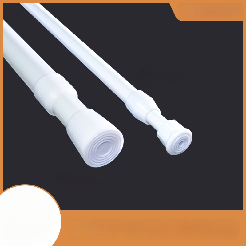 Teleskoopiline terasest varras pesu kuivamiseks, kardinaks ja dušikardina jaoks – paigalduseta, moods minimalistlik stiil