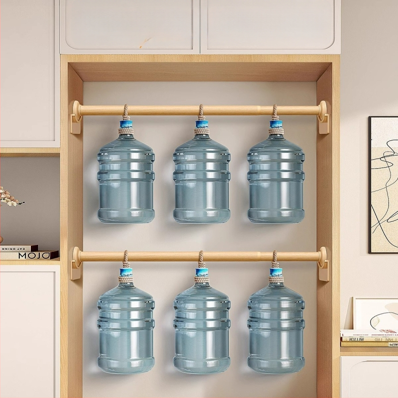 Nerūdijančio plieno drabužių džiovinimo strypas, teleskopinis, be gręžimo, skirta miegamojo spintos (medžiaga: nerūdijantis plienas; įrengimas: be gręžimo; naudojimas: drabužiams pakabinti miegamajame; stilius: naujas kinų stilius)