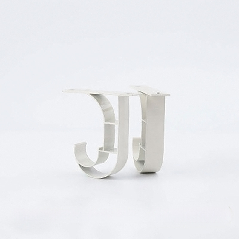 Aliuminio lydinio viengubos viršutinis laikiklis už užuolaidas, tipas 10012, laikiklio pagrindas, prekės ženklas Tricolor Fish, šiuolaikinis minimalistinis stilius