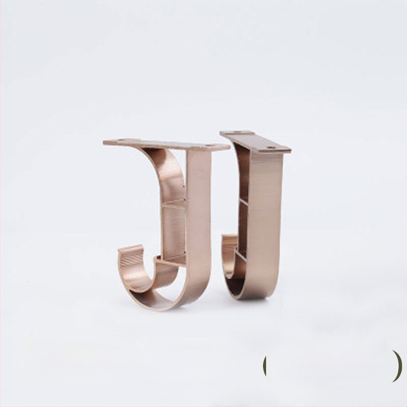 Aliuminio lydinio viengubos viršutinis laikiklis už užuolaidas, tipas 10012, laikiklio pagrindas, prekės ženklas Tricolor Fish, šiuolaikinis minimalistinis stilius