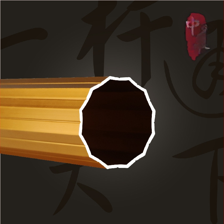 Romos lazdelė už užuolaidų – ekonominė Romos lazdelė, aliuminio lydinys, tvirtinimo tipas: pakabinamas, prekė Chung Gao