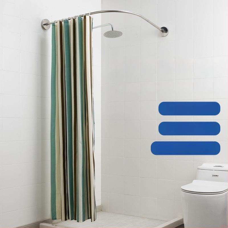 Pus-U formos dušo užuolaidos lazda iš nerūdijančio plieno, reikalauja gręžimo, voniai, šiuolaikinis stilius