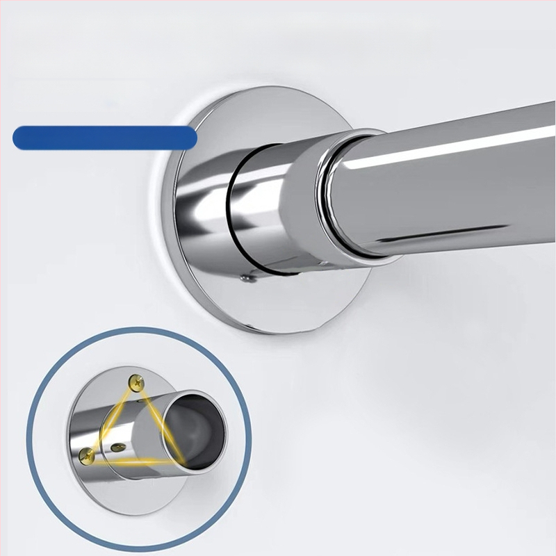 Pus-U formos dušo užuolaidos lazda iš nerūdijančio plieno, reikalauja gręžimo, voniai, šiuolaikinis stilius