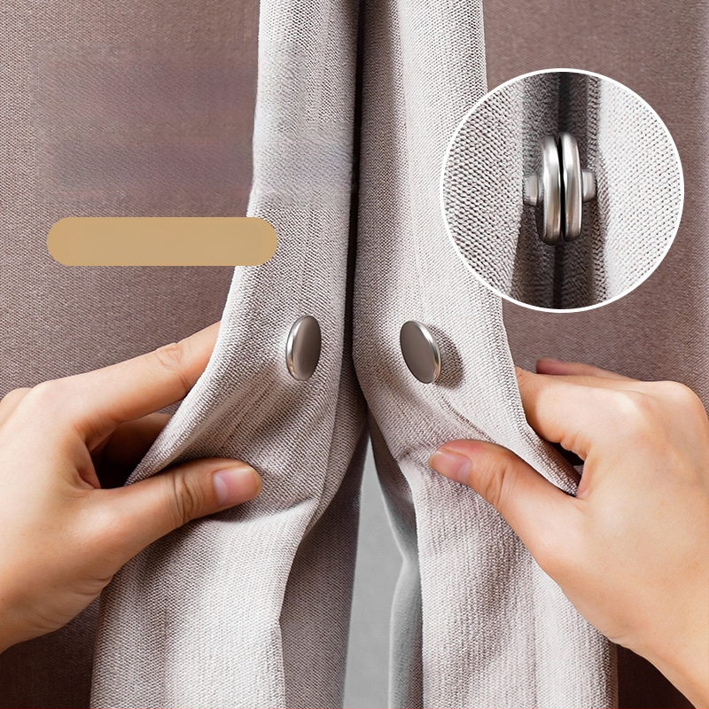 Japonų stiliaus užuolaidų magnetinis laikiklis, geležies ir magneto, šiuolaikinis minimalistinis dizainas, nėra pritaikomas