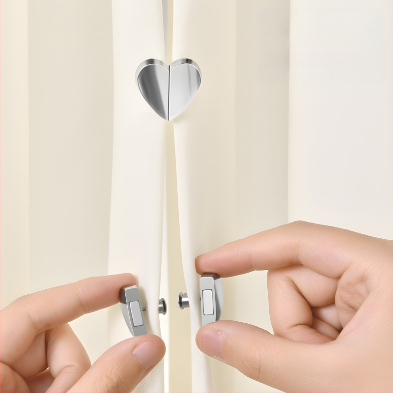 Japonų stiliaus užuolaidų magnetinis laikiklis, geležies ir magneto, šiuolaikinis minimalistinis dizainas, nėra pritaikomas