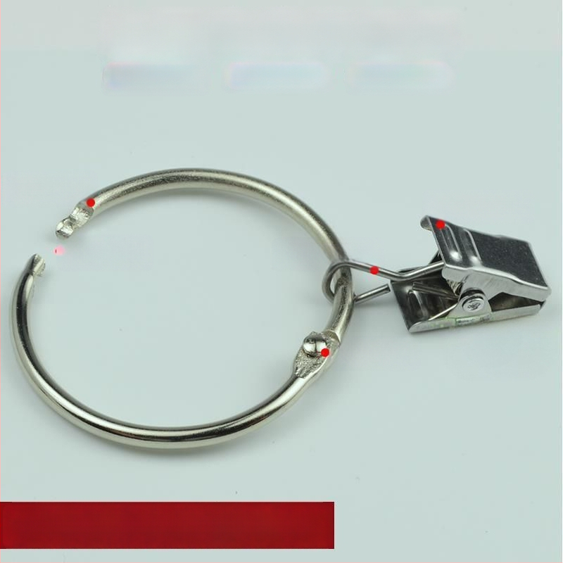 Užuolaidų žiedas su klipu ir sagtimi dušo užuolaidoms, romėnų stilius, šiuolaikinis minimalistinis dizainas