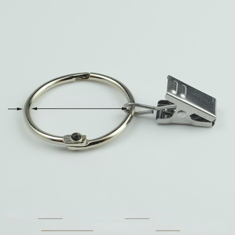 Užuolaidų žiedas su klipu ir sagtimi dušo užuolaidoms, romėnų stilius, šiuolaikinis minimalistinis dizainas