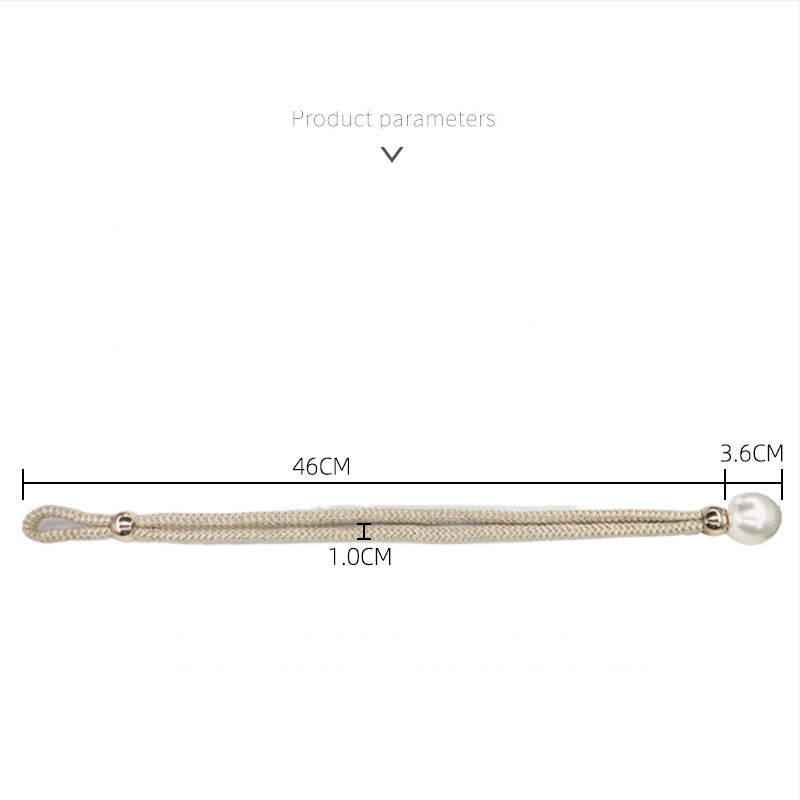 Audinių užuolaidų raišteliai su perlų akcentais, reguliuojami surišimo dirželiai, lengvas prabangos stilius