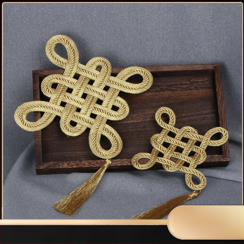 Aukso vielos kinų mazgo diržo sagtis — aksesuarai, medžiaga: auksinė viela; struktūra: aksesuarai; taikymas: diržas; prekės ženklas: Inheritance accessories